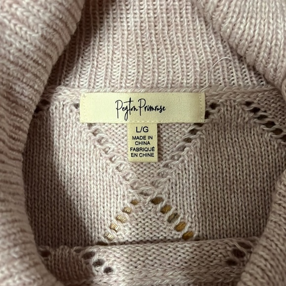 Peyton Primrose Pink Cowlneck Sweater - Picture 4 of 6